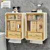LIEI Wall-Mounted Waterproof Tissue Box with Storage