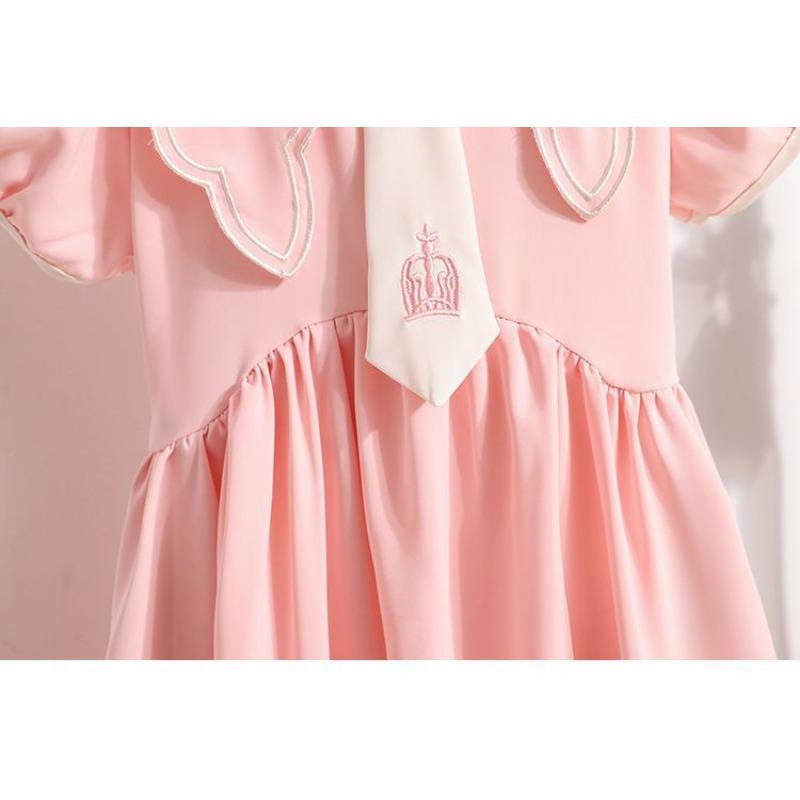 Girls' Dresses, Summer Dresses, Lapels, Western Style, Big Children's Skirts, Children's Summer Dresses, Princess Skirts, Summer