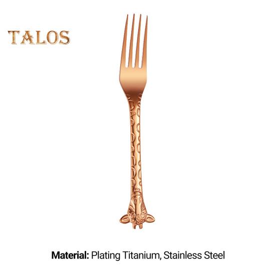 Tea Spoon Exquisite Widely Use Sturdy Novel Cute Giraffe Fork Coffee Spoon for Home