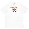 2026 New Summer HelloKitty Cute Print Tee Casual Short Sleeve Cotton Tops for Adults Kids Sweet Kawaii Style Daily Outfit