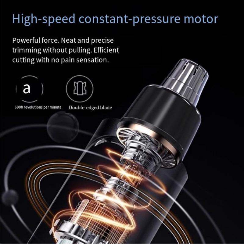 1PC Electric Nose Hair Trimmer Men's Rechargeable Clean Nose Hair Removal Scissors Shave Artifact Ear Hair Nasal Cavity