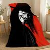V for Vendetta Movie Throw 240g Flannel Blanket, Suitable for Sofas, Beds, Offices, Exquisite Gift Blankets