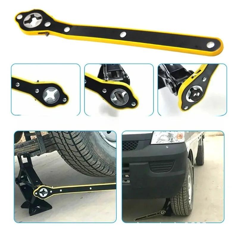 Car Mounted Small Car Universal Crank Handle Accessories with CAR Tools Car Jack Handle Lever Labor-saving Wrench Tool 1PCS