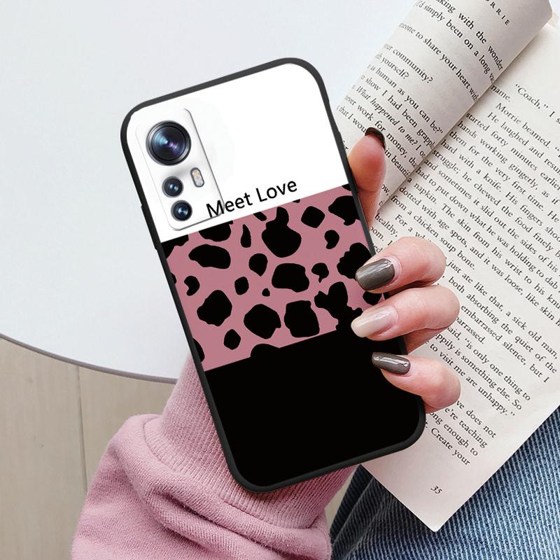 Flower Phone Case For Xiaom 12T Mi12T Pro Funda Cute Heart Cartoon Owl Xiaomi 12 T Xiaomi12T Pro Matte Soft TPU Back Cover Shell