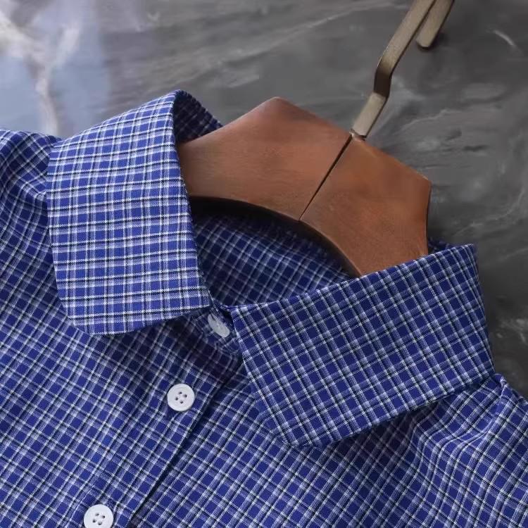 Versatile Blue Plaid Faux Collar for Girls: Multifunctional Layer for Spring, Autumn, and Winter