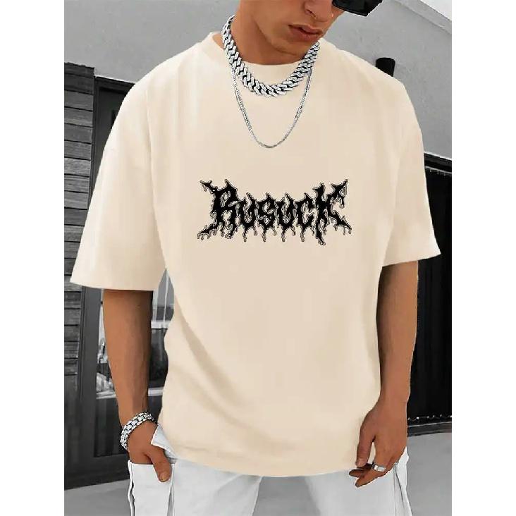 Мужская свободная футболка с принтом — фото 2