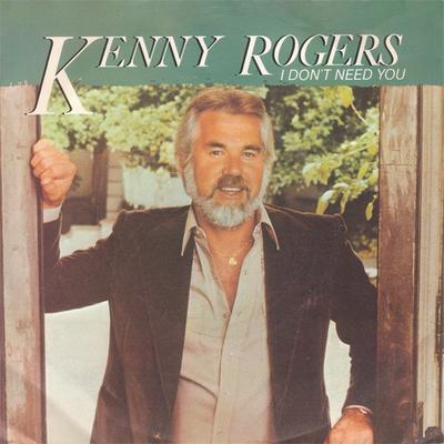 7inch Record KENNY ROGERS  I Dont Need You UP640 Liberty 1981 UK CountryFolk Used