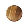1Pc Japanese-style Acacia Round Large Wooden Tray Hotel Tea Cup Wooden Plate Household Solid Wood Plate Small Wooden Plate