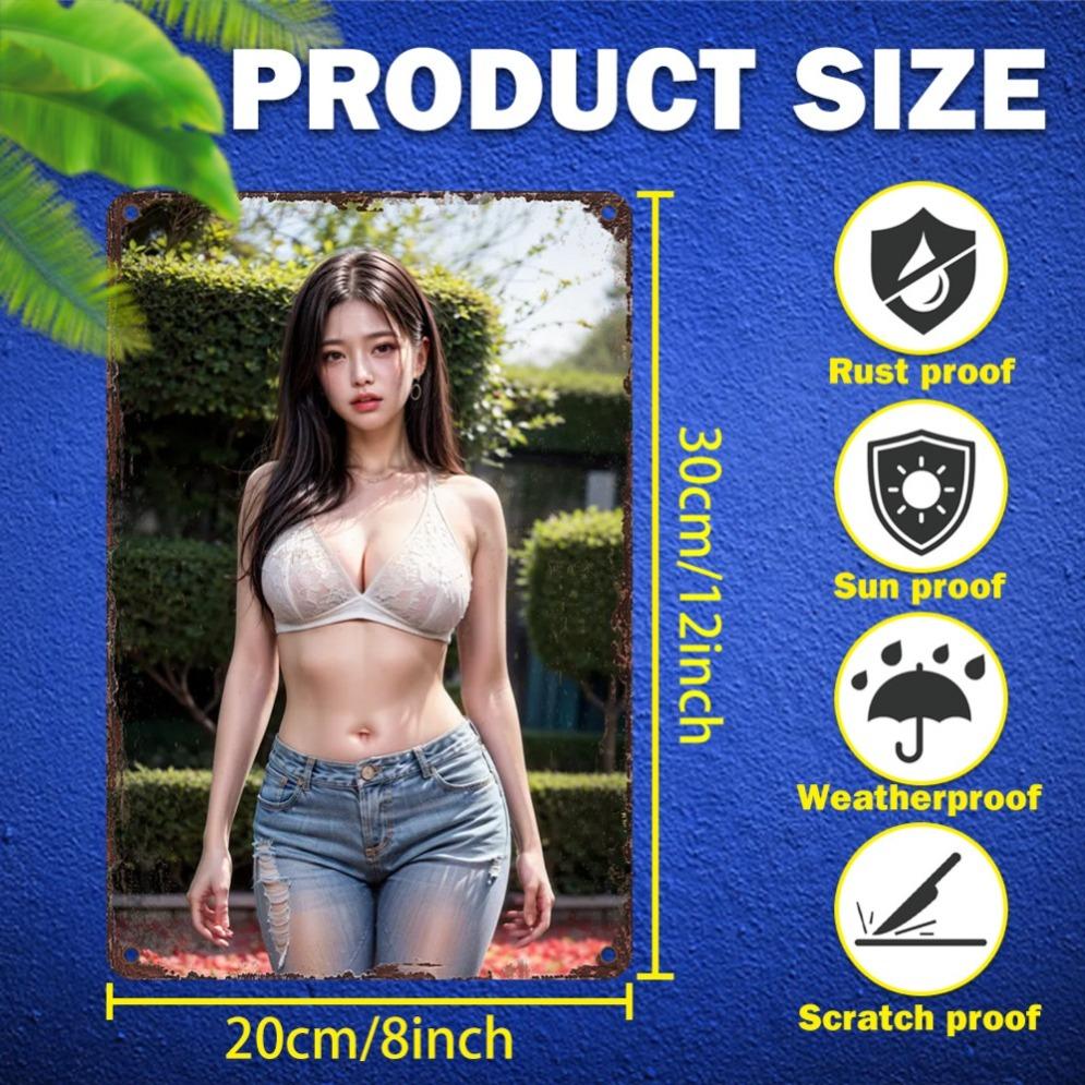 Металлическая настенная art-панель 8x12 дюймов, с УФ-печатью, для помещений и улицы, прочная табличка 20x30cm