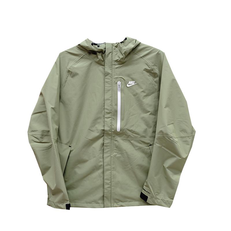 

Nike Windproof Waterproof Warm Casual Hooded Jacket Men Jackets Green DM5500-334 XL
