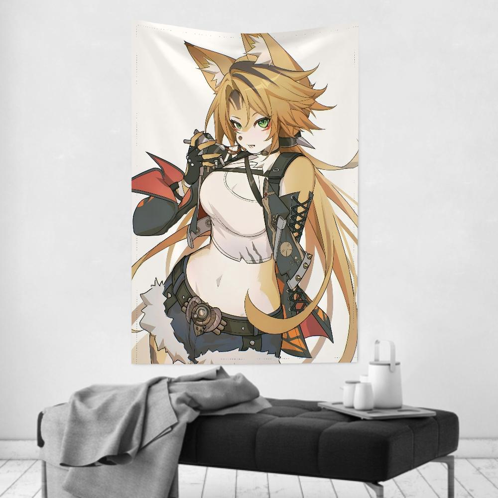 Pulchra Zenless Tapestry Room Decor Wall Cloth Party Hanging Background Room Decor Baby Room