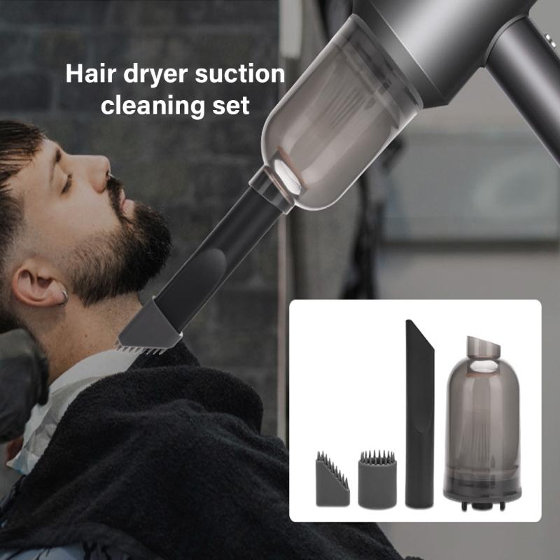 Hair Dryer Cleaner Kit Hair Dryer Vacuum Attachment Accessories Salon Broken Hair Remover Cleaning Supplies for Blower