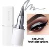 Waterproof Gel Eyeliner Stick Set, Matte Glitter Lipstick Shaped Eye Liner Cream, Long Lasting Smudgeproof Sweatproof Smokey Eye Makeup