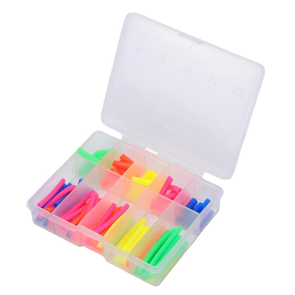 4 Boxes Reusable Heat Shrink Tubing Kit PVC Fishing Shrink Wrap Tube For Fishing