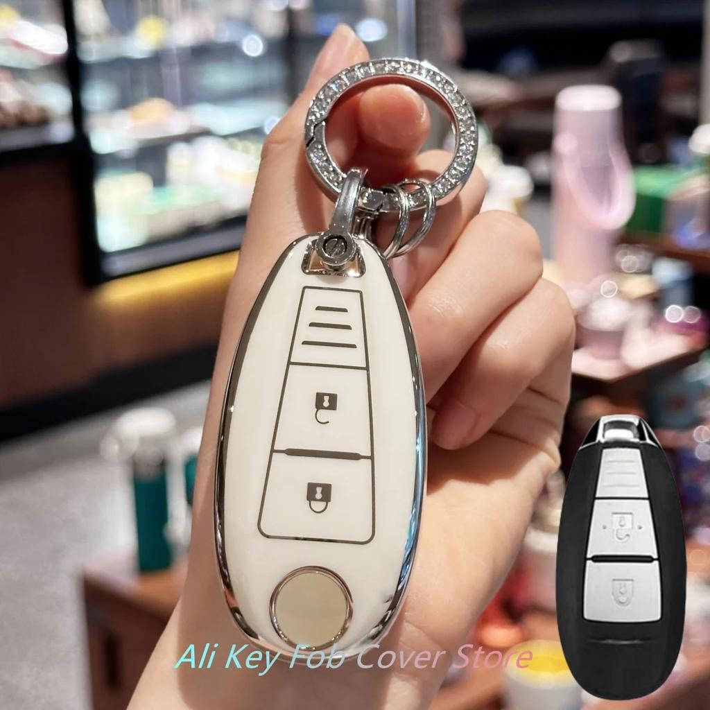 Car Key Case Cover Keychain For Suzuki Swift Ignis Grand Vitara Liana Scorss Grand Kizashi Protective Key Fob Cover