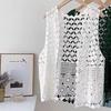 Chaleco de ganchillo de punto hueco para el verano de mujer con nuevo top de tirantes suelto bohemio sin mangas