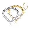 Elegante Segmento Articulado Argola Piercing Único Nose Unisex Body Jewelry Anéis Nasais G23 Material de Titânio Adequado para Nariz