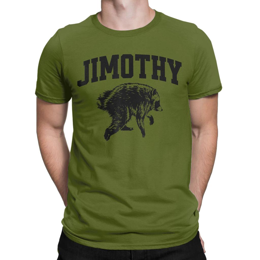 Unisex Jimothy Viral Raccoon Meme Joke Funny Trash Panda T Shirt 100 Cotton Clothes Funny Short Sleeve Crewneck Tees Tshirts