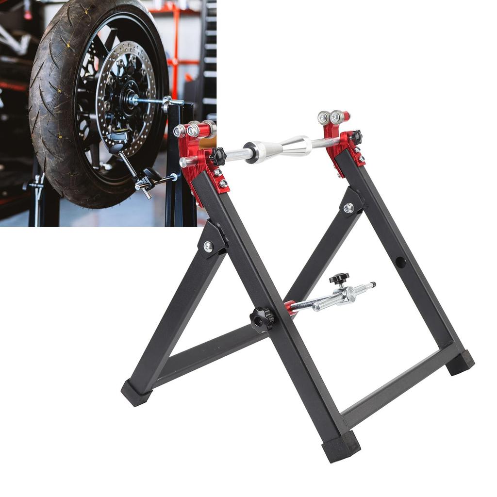 Motorcycle Wheel Balancer Towing Stand Portable Folding Centering Cone Rim Tire Balancer Sport Dirt Bike