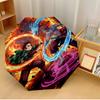 Parapluie imprimé Akaza Demon Slayer léger pour le voyage, le camping et les loisirs un indispensable pour les vacances en famille et les cadeaux d'anniversaire