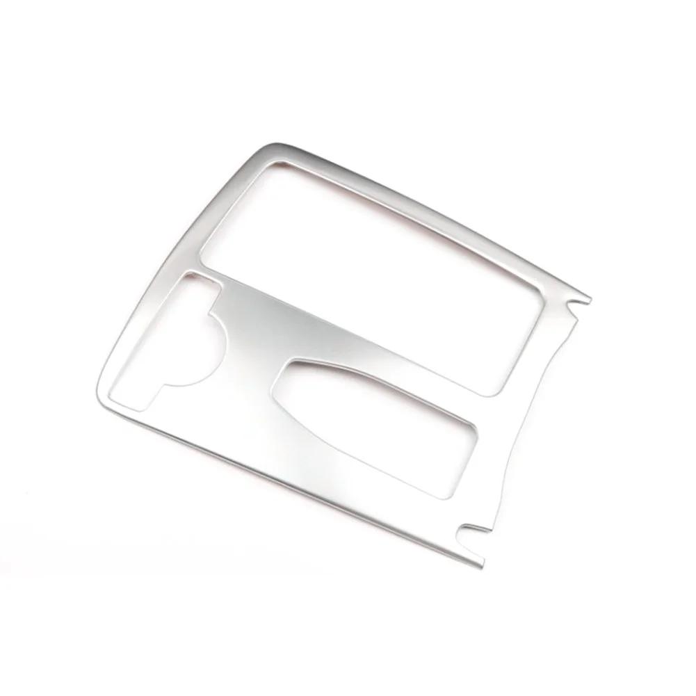 Car Styling Interior Stainless Steel Sticker Water Cup Holder Panel Decoration Trim for Mercedes Benz C Class W204 2008-2014 RHD