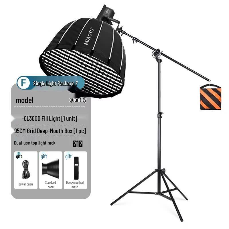 Miaotu CL300D LED Video Light Kit with Softbox and Stand