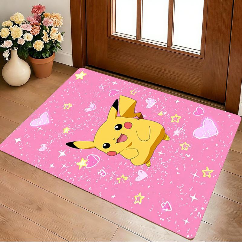 Pikachu Love Living Room Nonslip Area Rug Soft Carpet For Bedroom Game Playroom Sofa Office Home Decor Doormat Christmas Gift C922188