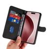 Pro iPhone 16 Pro Max Case Kožený stojánek se vzorem flip krytu telefonu