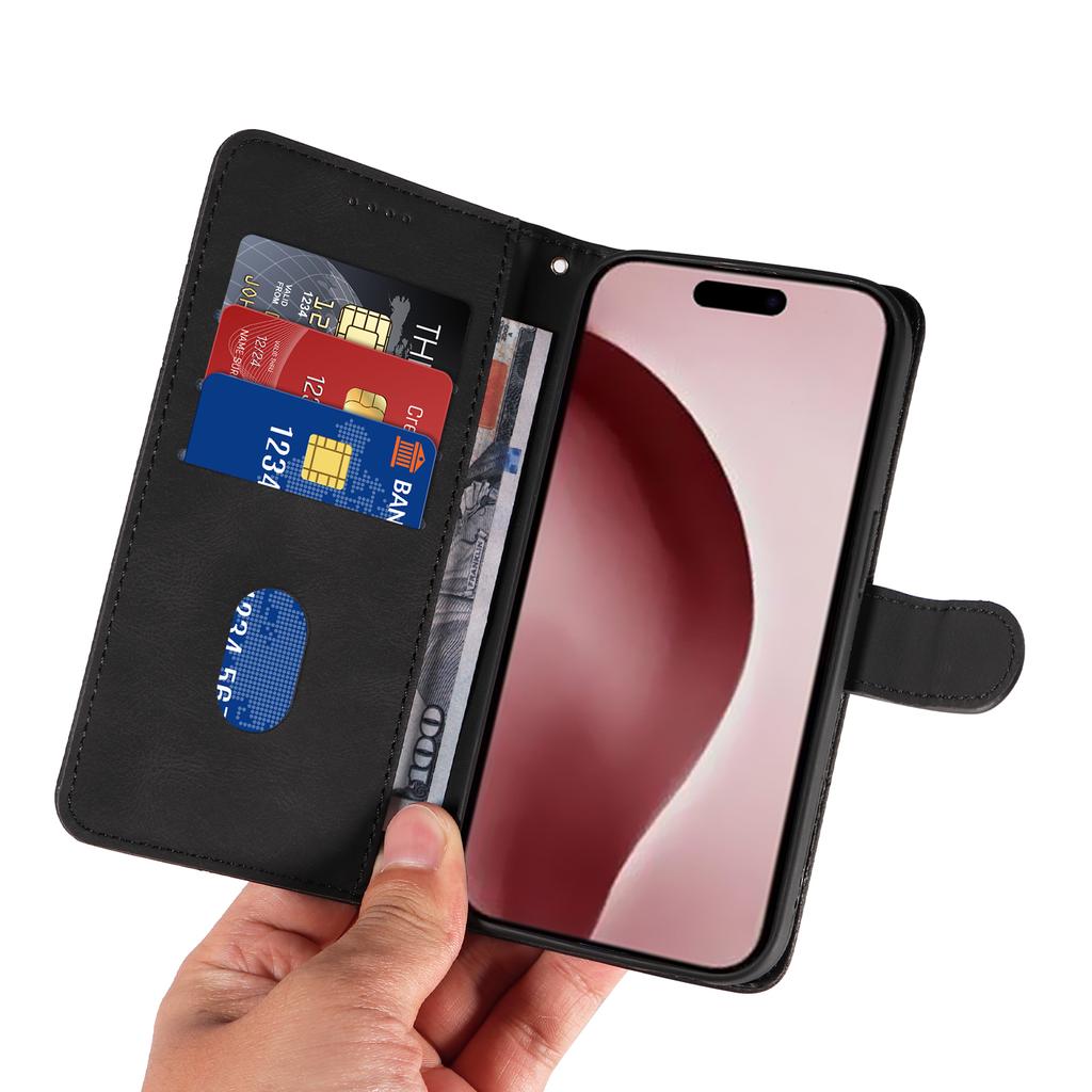 Pro iPhone 16 Pro Max Case Kožený stojánek se vzorem flip krytu telefonu