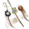 Sunflower Leather Bag Charm Floral Garden Ornament Handbag Decoration