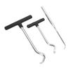 3PCS O Rings Grease Seals Puller Steel Soft Handle Oil Seal Remover Puller Tool for Car SUV Truck