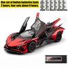 1/24 Apollo Project EVO Electroplated Sports Car Alloy Model Diecast Metal Racing Car Vehicles Home Trendy Toy Decorations Gifts