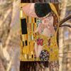 Custom Der Kuss von Gustav Klimt Metallschild Vintage Malerei Kunst Blech Dekorative Schilder Plakette Tor Garten Hof Man Cave Bar Wand