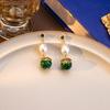 Pendientes Vintage de Estilo de Corte con Pedrería y Esmalte - Exquisita Joyería de Plata 925