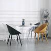 Nordic Household Creative Rocking Chair Back Makeup Chair Plastic Dining Chair Modern Living Room Recliner Minimalist