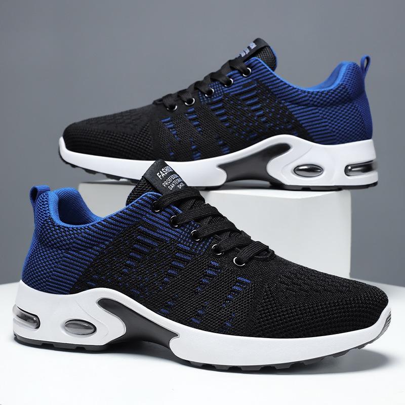 Low-top casual shoes summer new fly-woven mesh breathable running sports shoes men's casual shoes