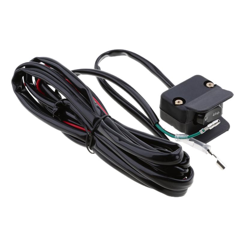 3m ATV UTV Winch Rocker Switch Handlebar Control Switch for ATV / UTV All Winches Mini Rocker Control Line Warn Accessories