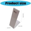 Pack Of 10 Acrylic Earring Display Stands Elegant White Jewelry Organizers Ear Accessories Rack for Home Or Retail Use