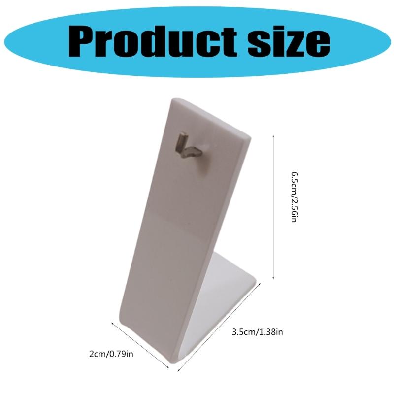 Pack Of 10 Acrylic Earring Display Stands Elegant White Jewelry Organizers Ear Accessories Rack for Home Or Retail Use