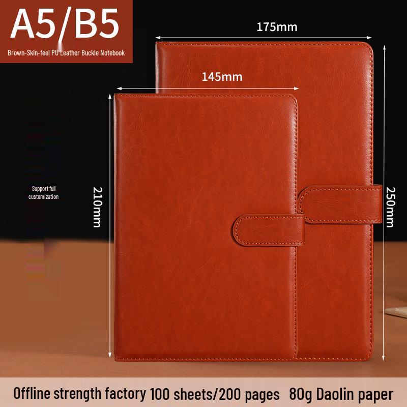 Custom Logo A5 Business Meeting Notebook - Personalized High-Value Gift