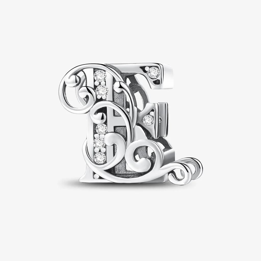 Kupfer Englische Buchstaben Anhänger Perlen Passen Original Pan DIY Armbänder Machen Geschenk Von Hoher Qualität Feiner Schmuck