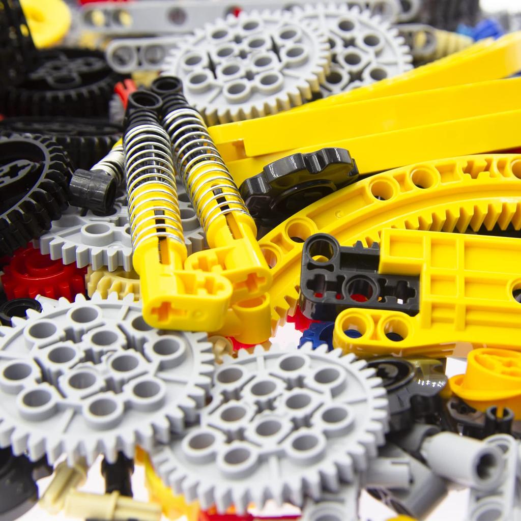 Habow 1085 Klocków Części Techniczne Zębatka Oś Kołek Łącznik Kompatybilne z Lego Technic Amortyzator Koło Ogniwo Łańcucha Rama Złącze Krzywka Zębatki