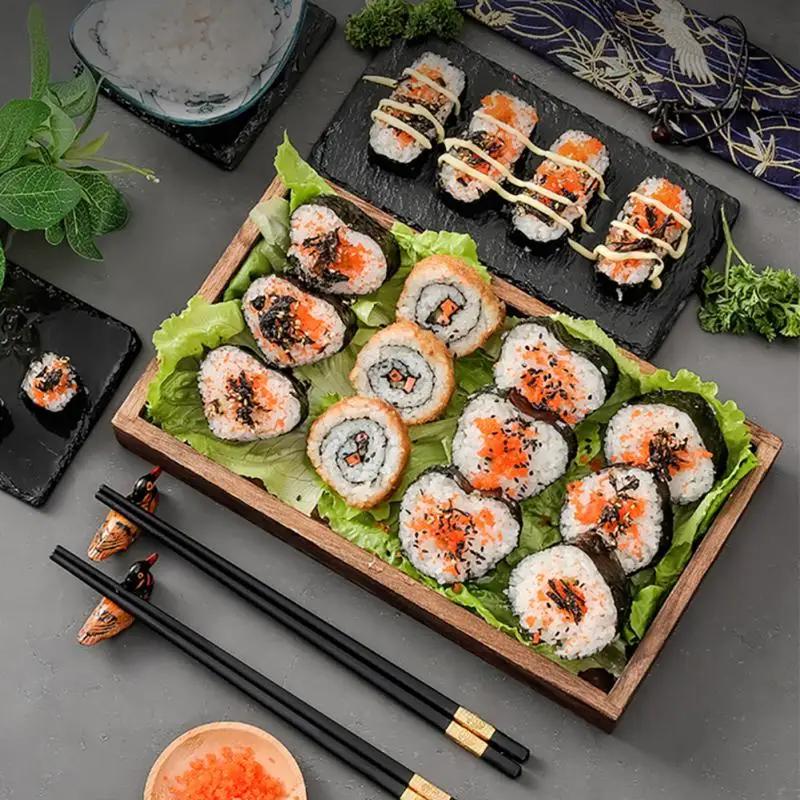 3PCS Sushi Maker Set Machine Seaweed Rice Rolls Mold Roller Kit Vegetable Meat Rolling Tool DIY Rice Ball Moulds Kitchen Tool