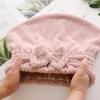 Bow-knot Water-absorbent Women's Hair Drying Hat Home Princess Hat Wrap Turban