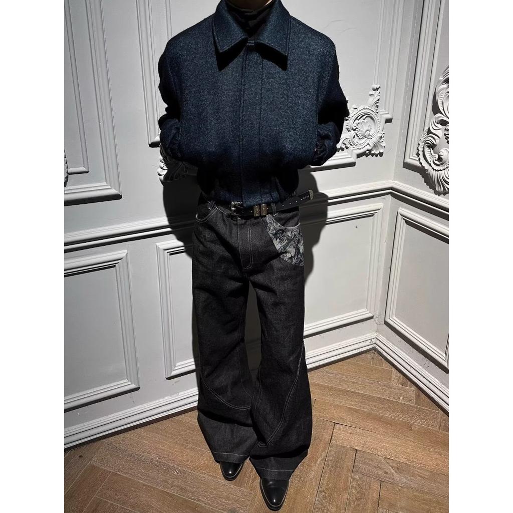 AW Silhouette Trend Street Deconstruction Loose Casual Pants