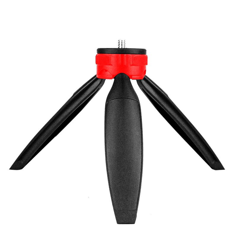 

Трехногий кронштейн для мобильного телефона, подключенный к штативу камеры телескопа. Настольный мини-кронштейн с регулируемой высотой. красный