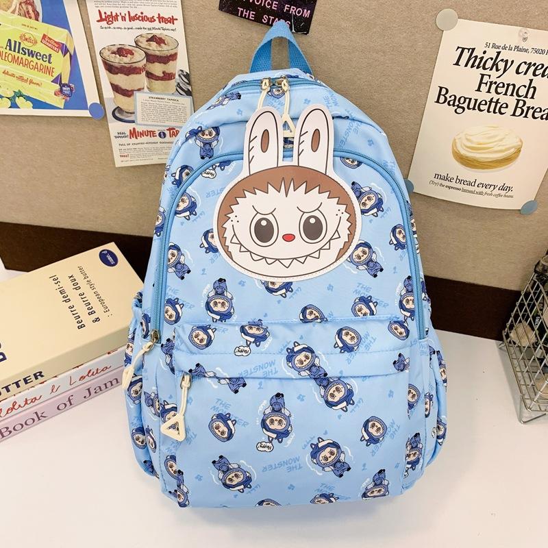 Elementary School Bag Fashion Cartoon Printed Backpack Bag Light Weight To Go Out To Play Large Capacity Backpack Fashion