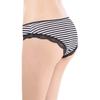 Women's Cotton Sexy Stripe Print Lace Briefs Panties Low-waist Lady Female Intimates Lingerie 6 Pcs/lot