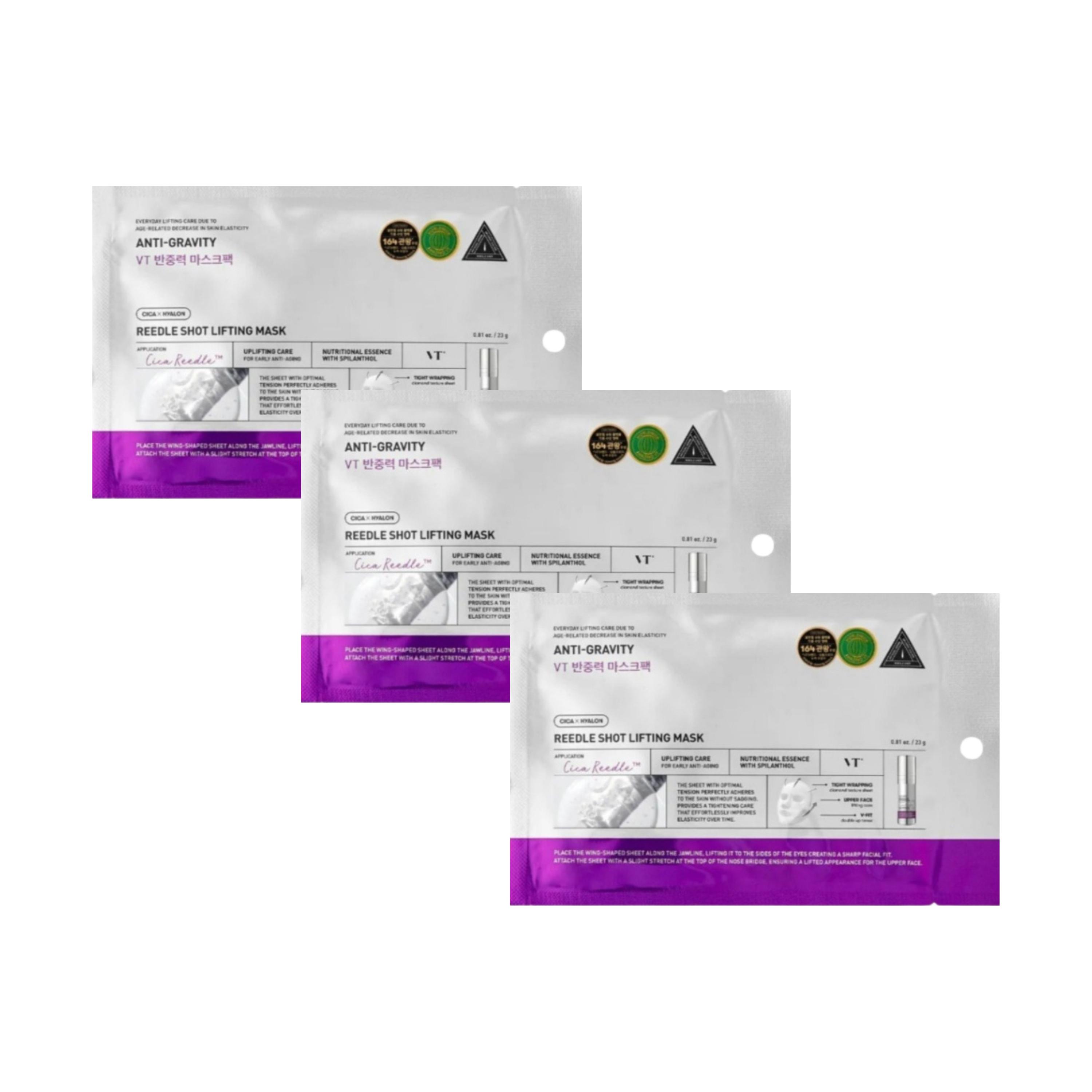 

VT Cosmetics Reedle Shot Lifting Mask 3 x 23 g - lifting face mask, set of 3