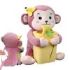 2 In1 Cute Cartoon Car Tissue Box With Ashcan Creative Plush Tissue Box Holder Auto Armrest Box Car Garbage Can for car interior